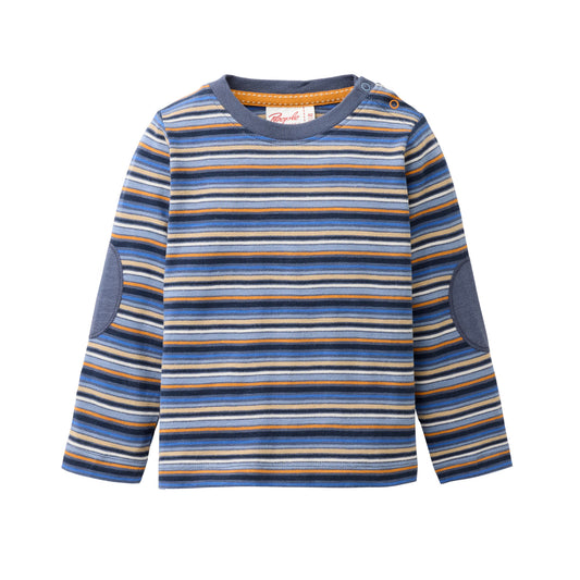 People Langarm-Shirt GOTS bunt geringelt