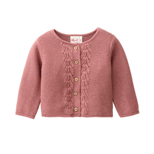 People Strick-Jacke GOTS beere mélange