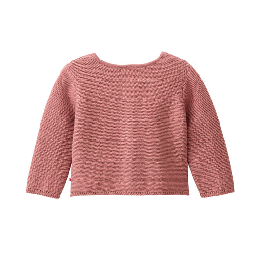 People Strick-Jacke GOTS beere mélange