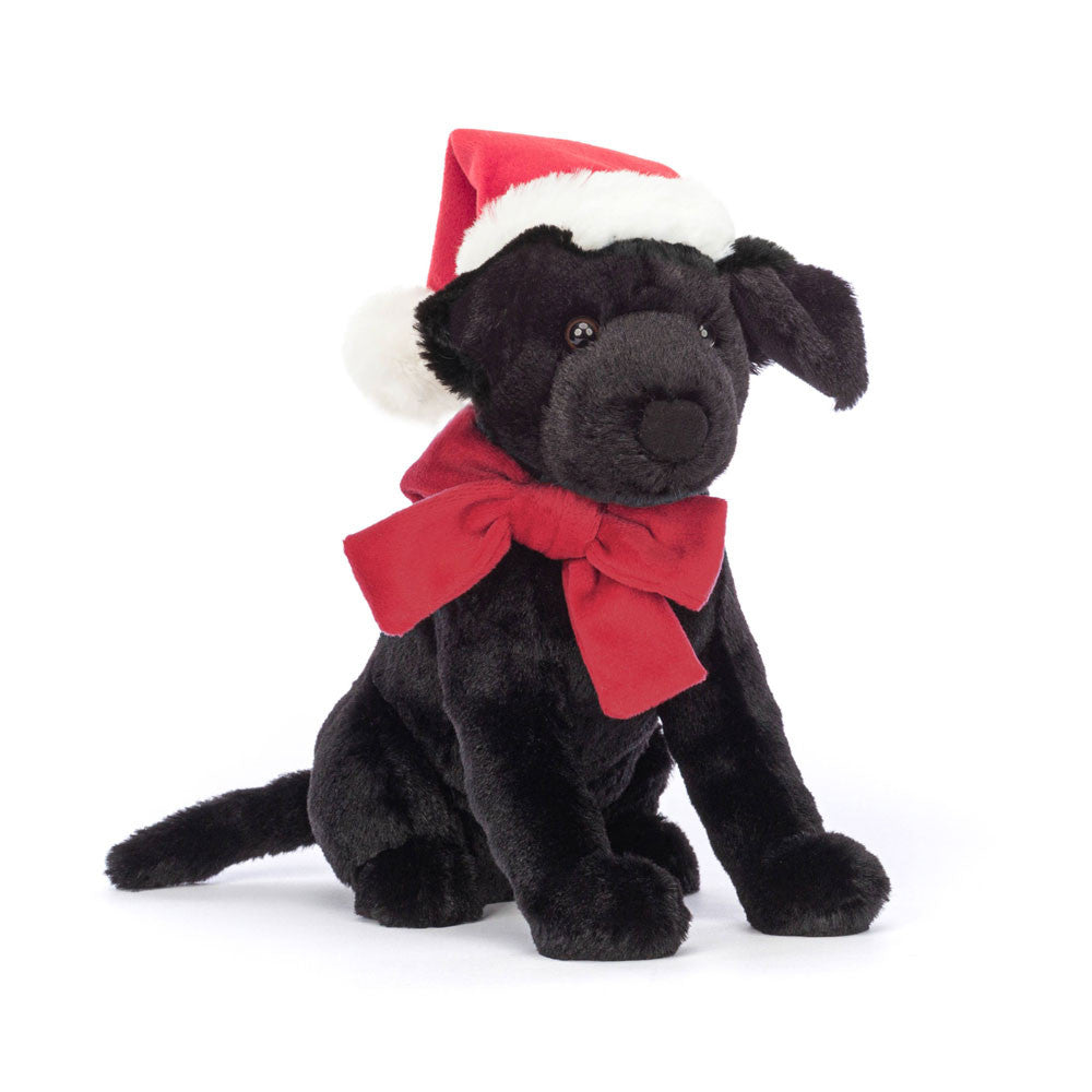 Jellycat Winter Warmer Pippa Black Labrador 22cm hoch
