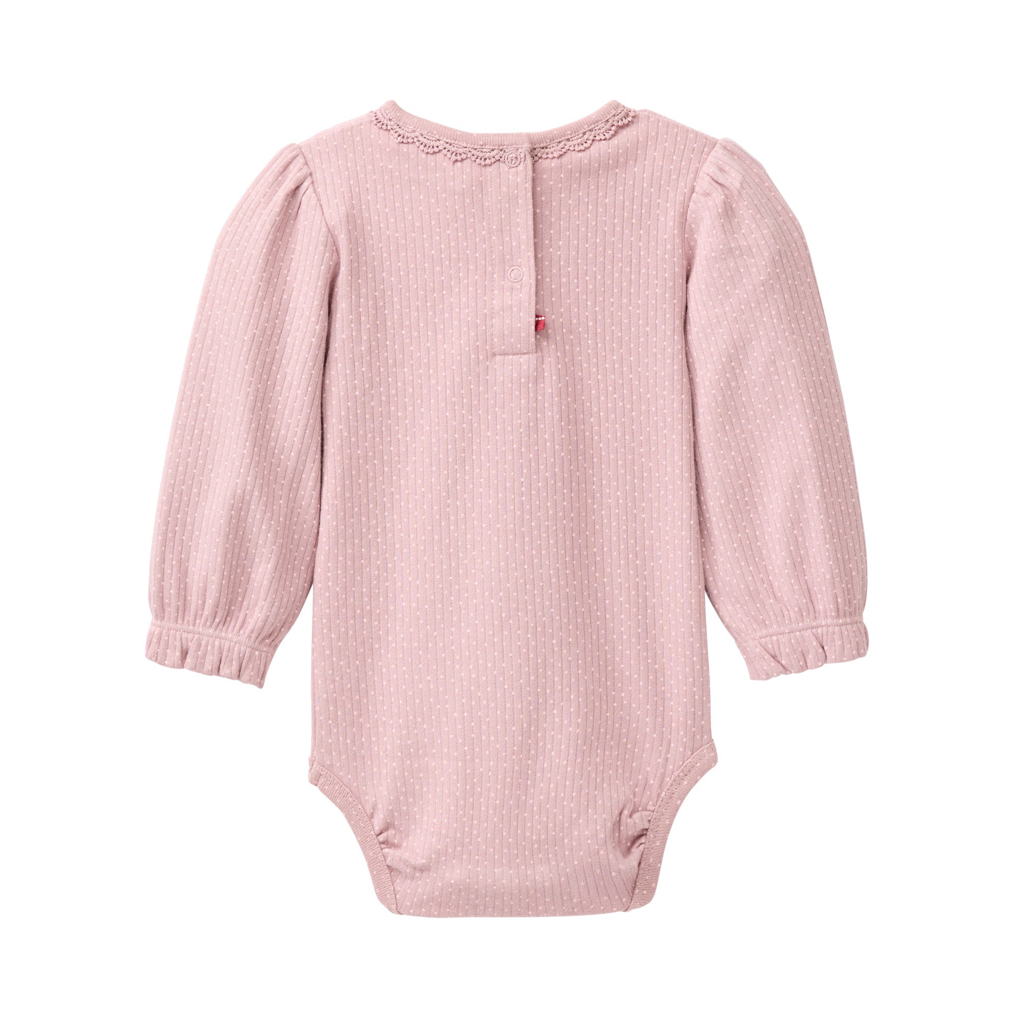 People Langarm-Body GOTS rosenholz AOP Pünktchen