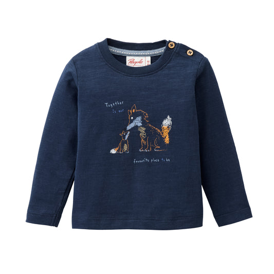 People Langarm-Shirt GOTS dunkelblau