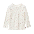 Bild in Galerie-Betrachter laden, People Langarm Shirt Stehkragen weiß AOP kleine Blümchen
