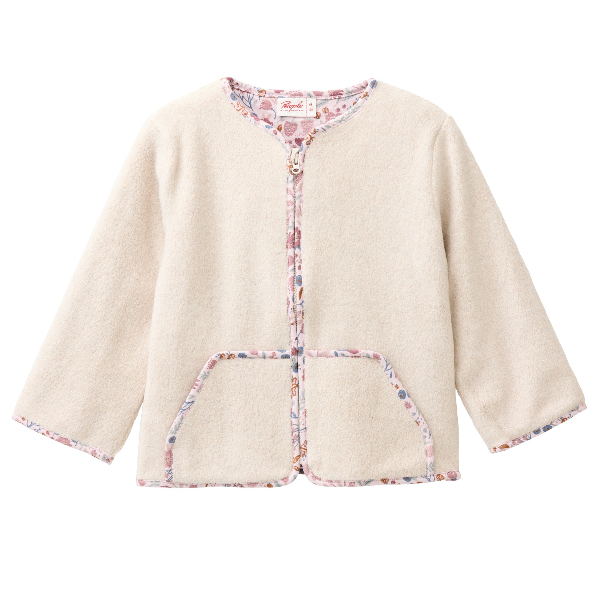 People Fleece-Jacke GOTS kitt mélange