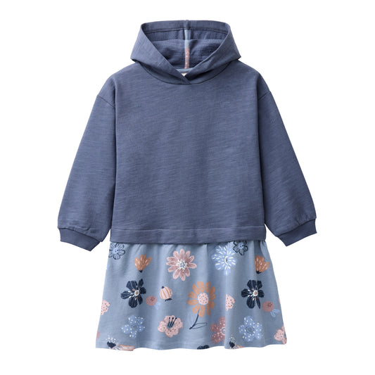 People Sweat-Kleid GOTS indigoblau