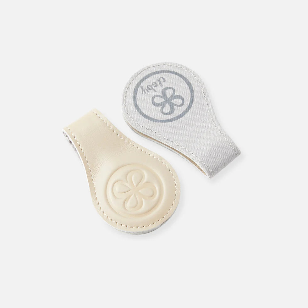 Cloby Leather swaddle clips - Beige