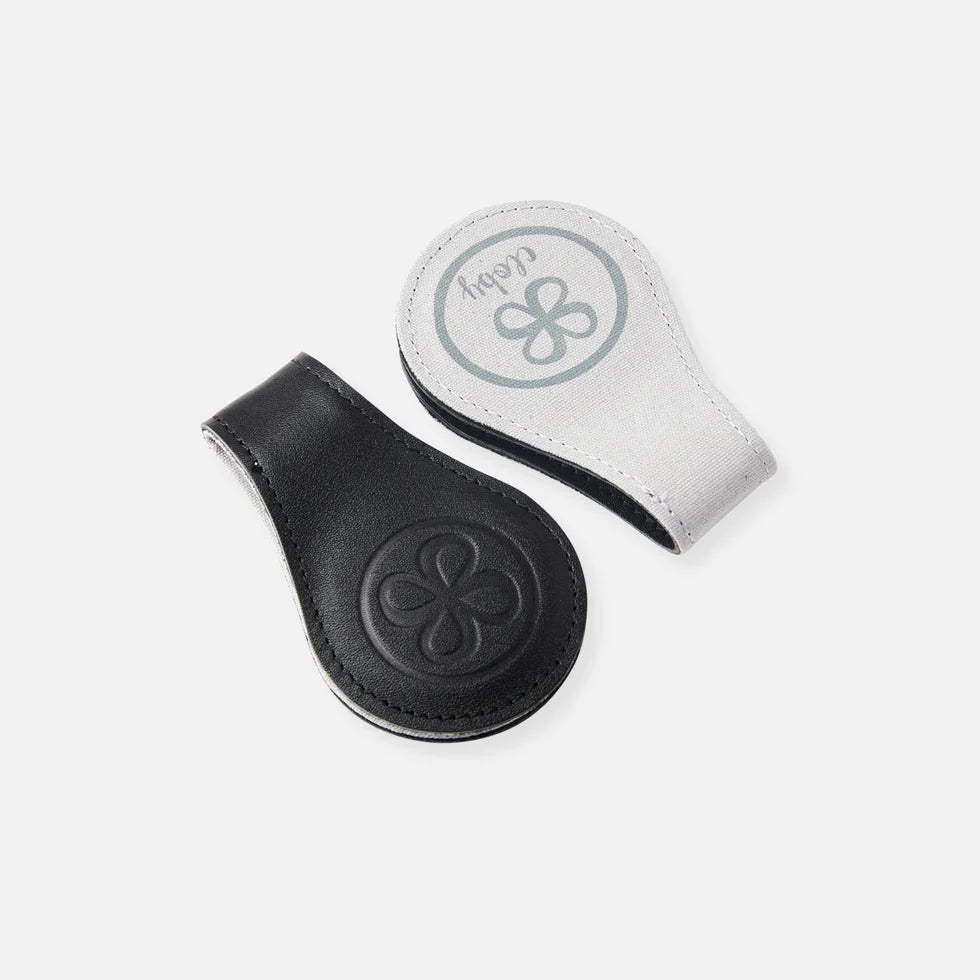 Cloby Leather swaddle clips - Black