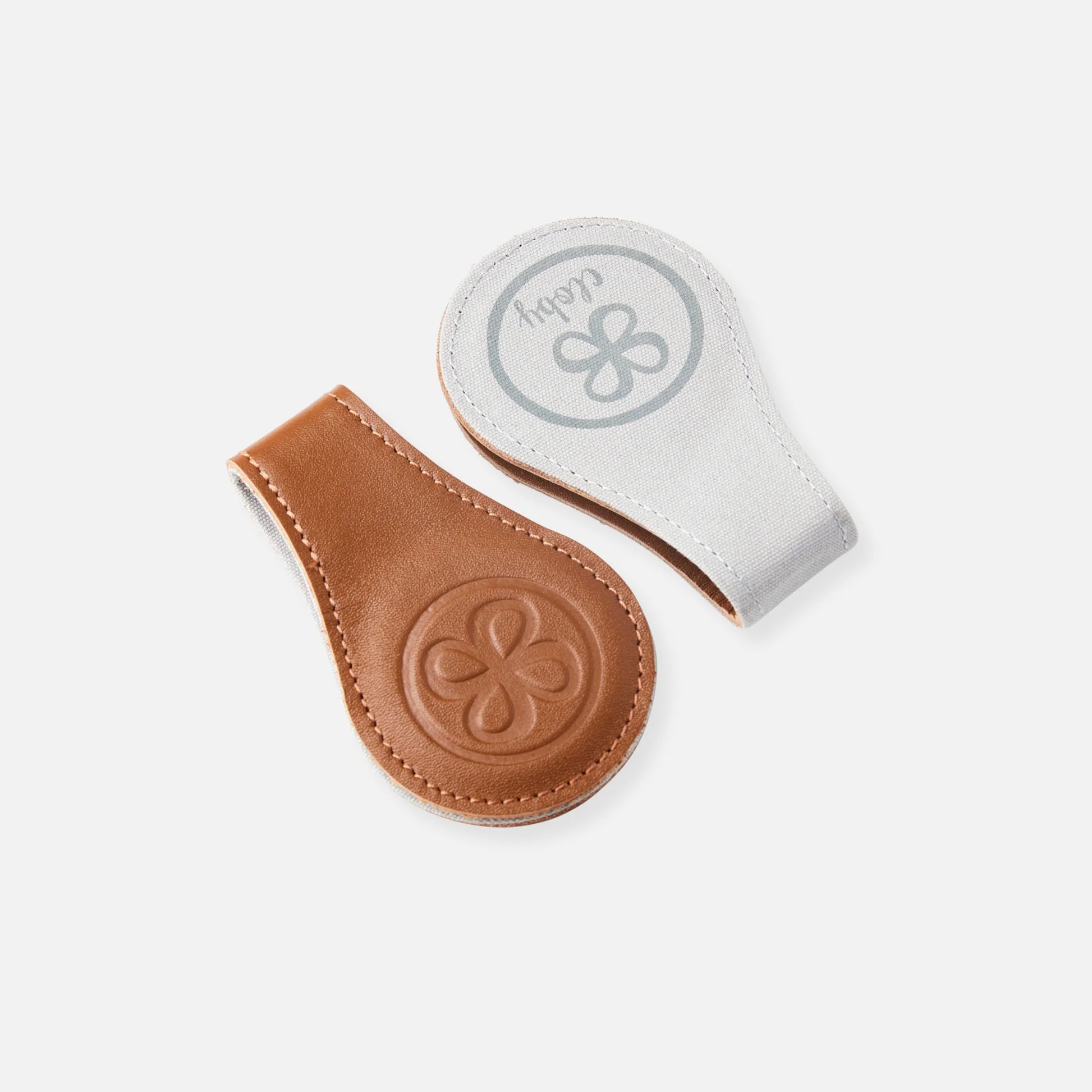 Cloby Leather swaddle clips - Brown