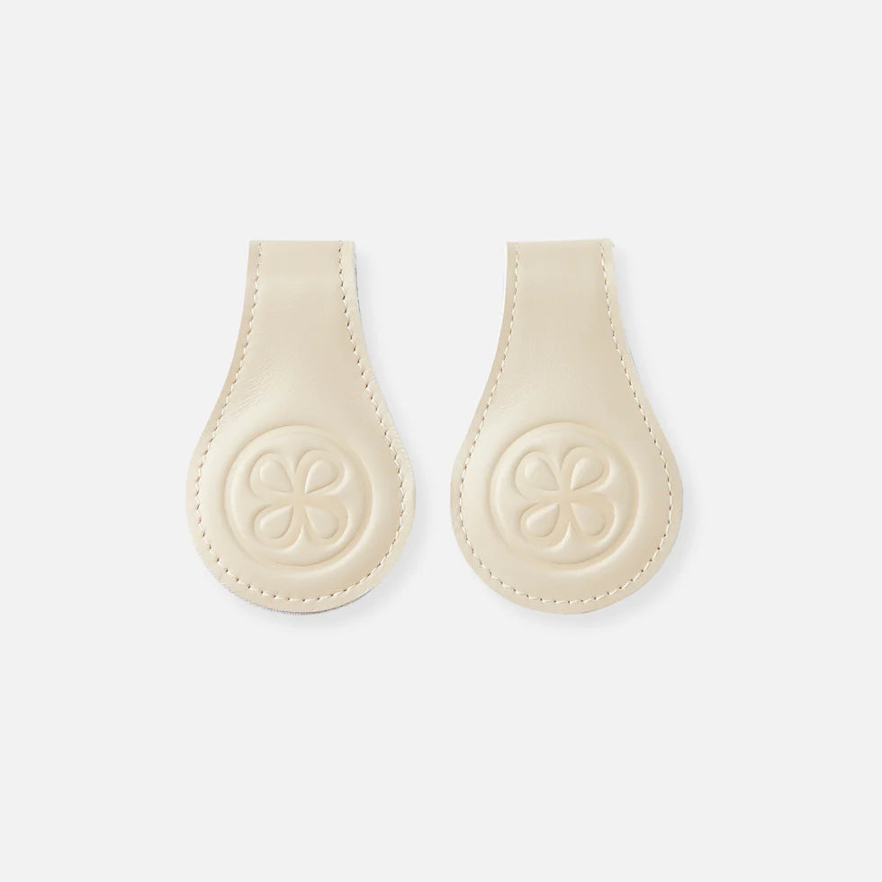 Cloby Leather swaddle clips - Beige