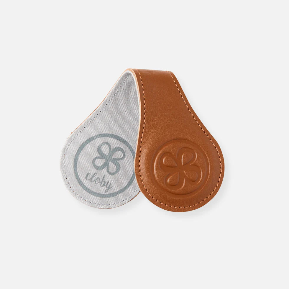 Cloby Leather swaddle clips - Brown