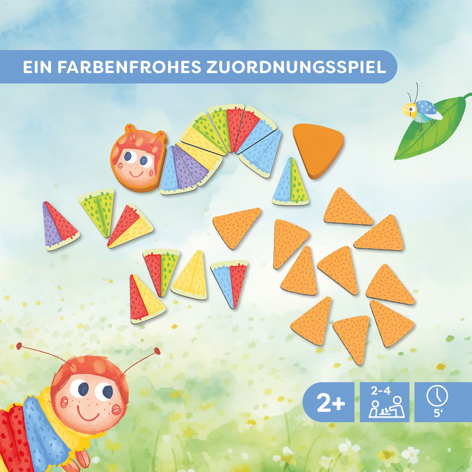 Haba Meine ersten Spiele, Raupe Rosa, Dominospiel, ab 2 J.