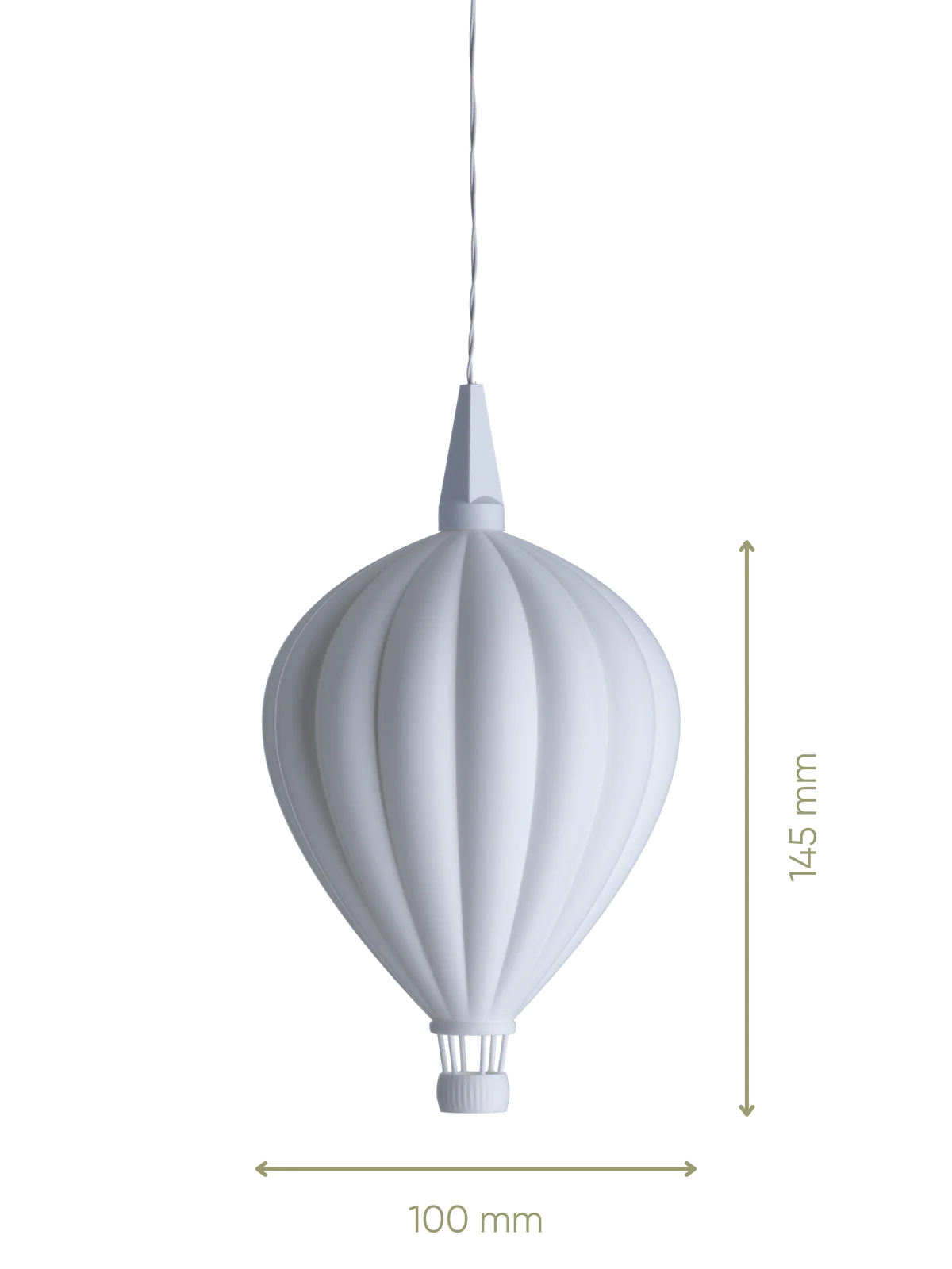 Innocreo Heißluftballon – Lampenschirm für Weihnachtsstern A1 oder für separate Beleuchtungseinheit