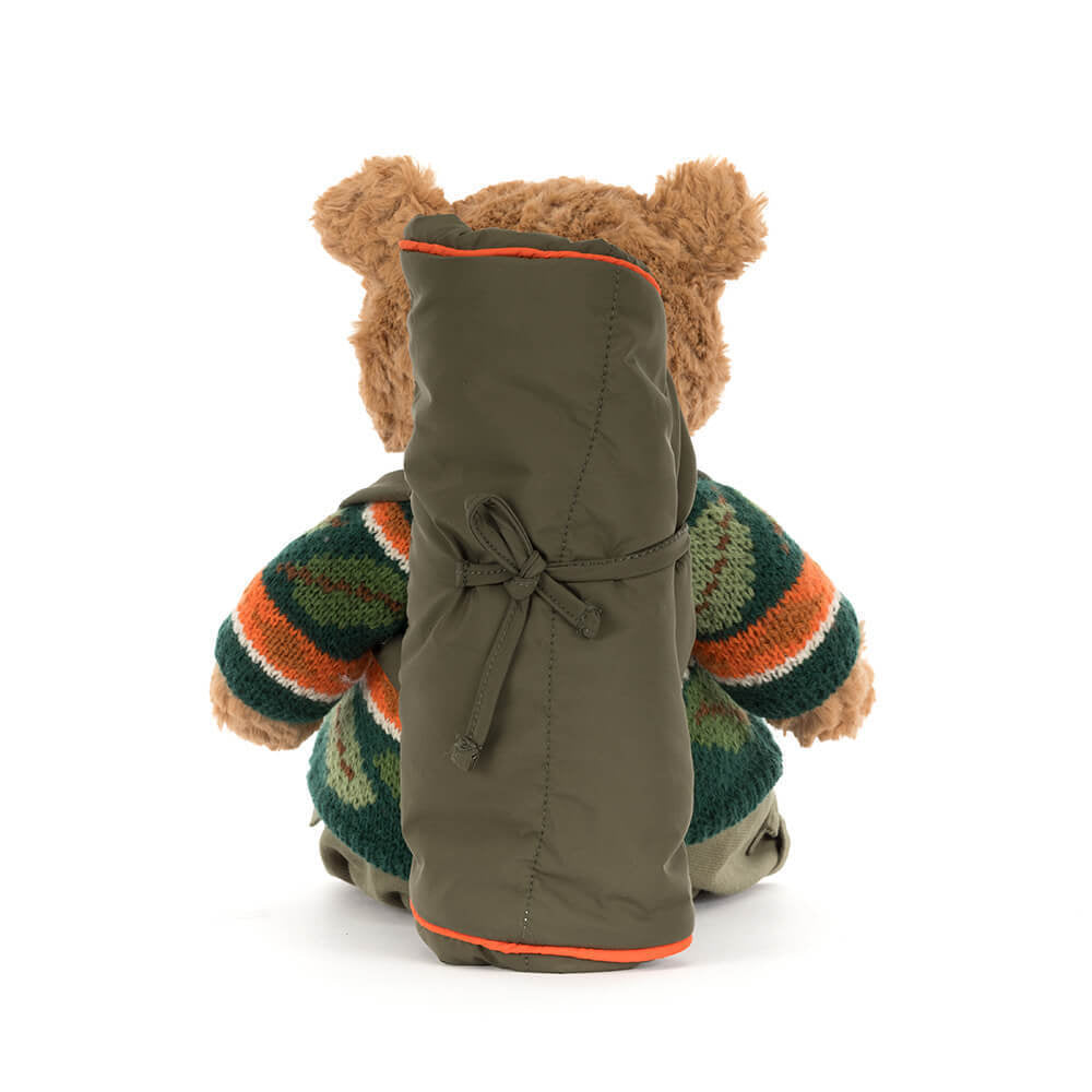 Jellycat Bartholomew Bear Hiking Wander-Outfit