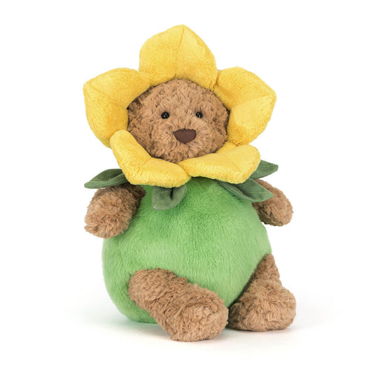 Jellycat Bartholomew Bear im Daffodil Narzissenoutfit
