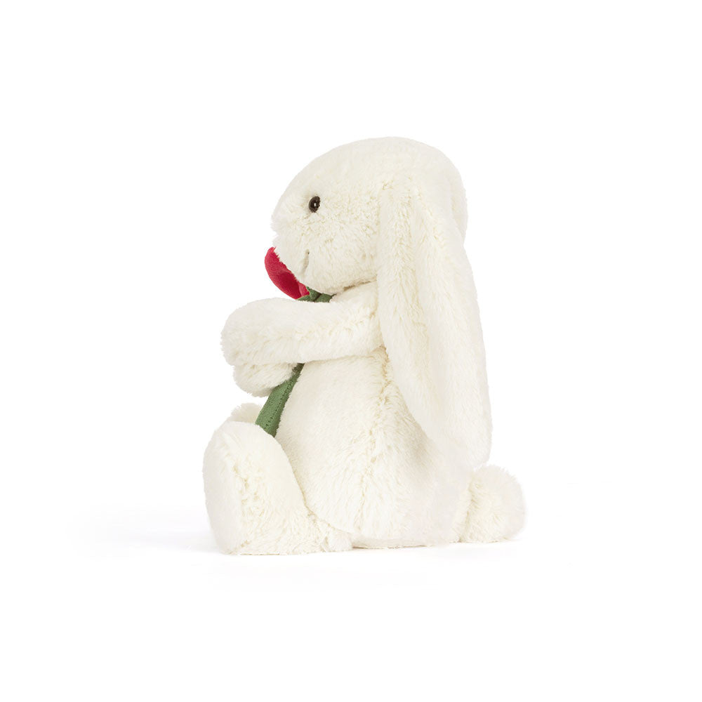 Jellycat Cream Bunny mit Rose