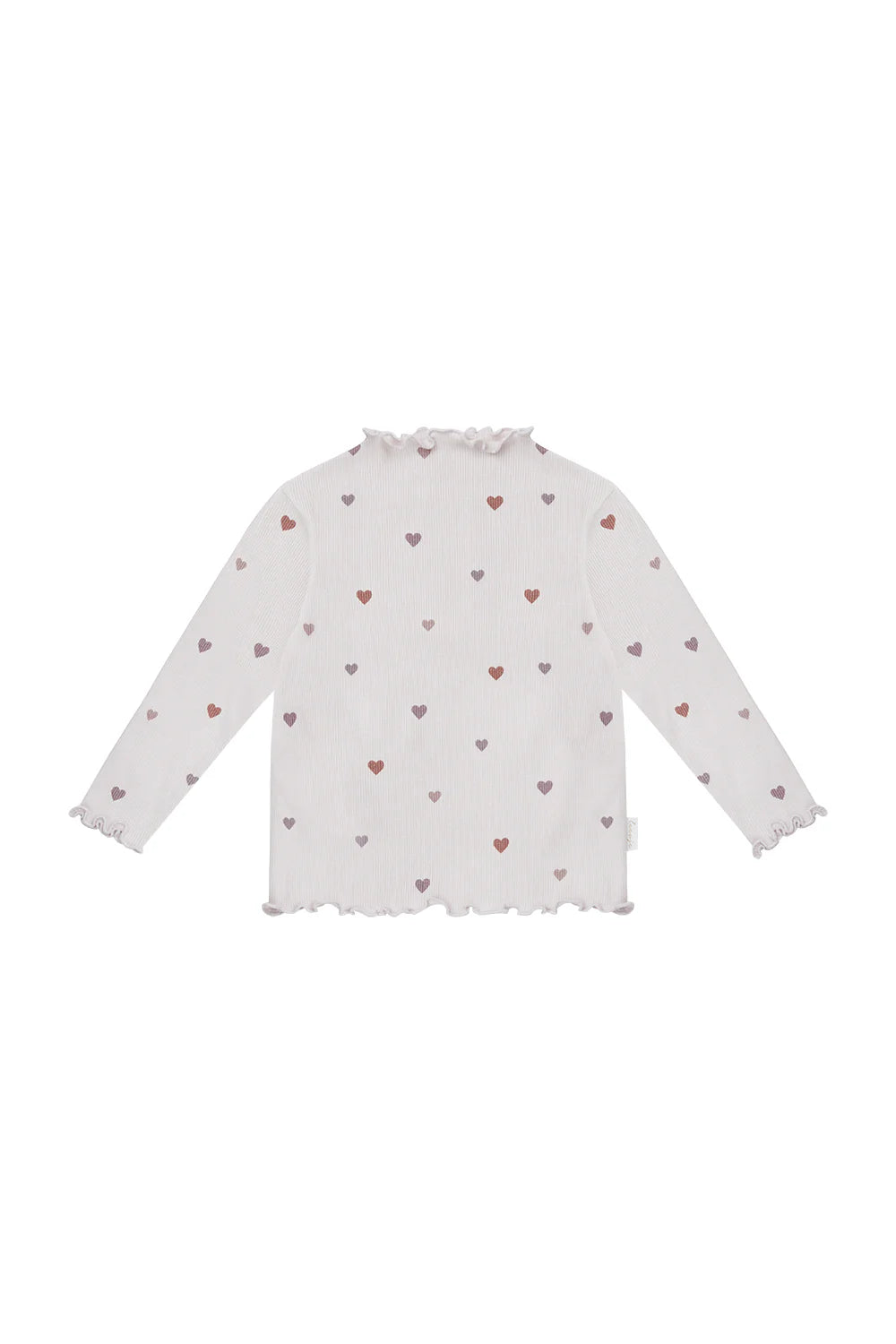 Leevje Langarmshirt 'Herzen' mit Turtleneck