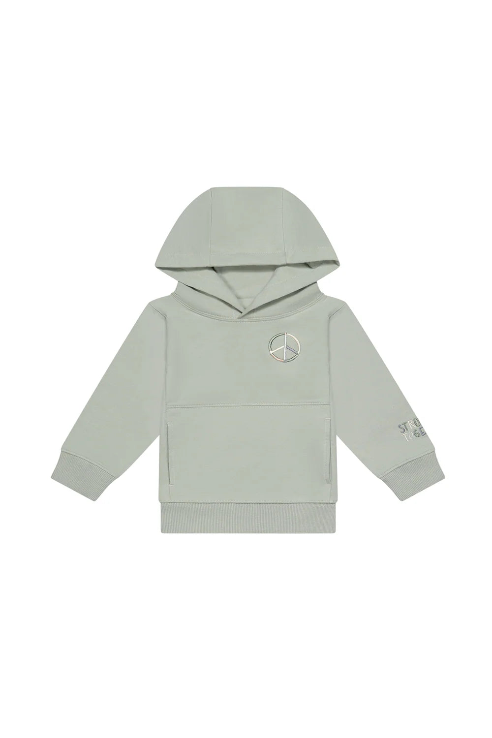 Leevje Unisex Oversized Hoodie 'peace' softgrün