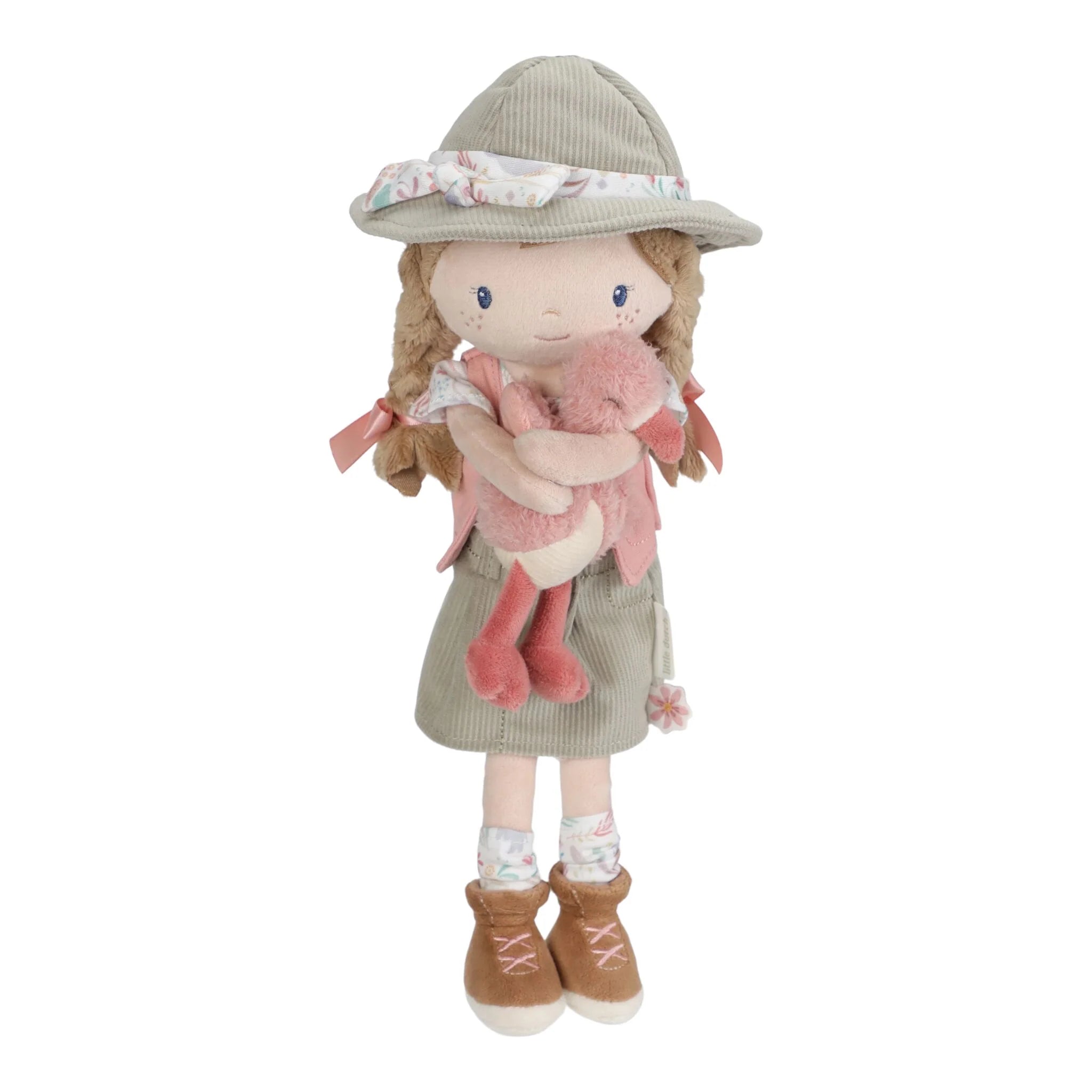 Little Dutch Kuschelpuppe Ranger Rosa - 35 cm Safari Friends