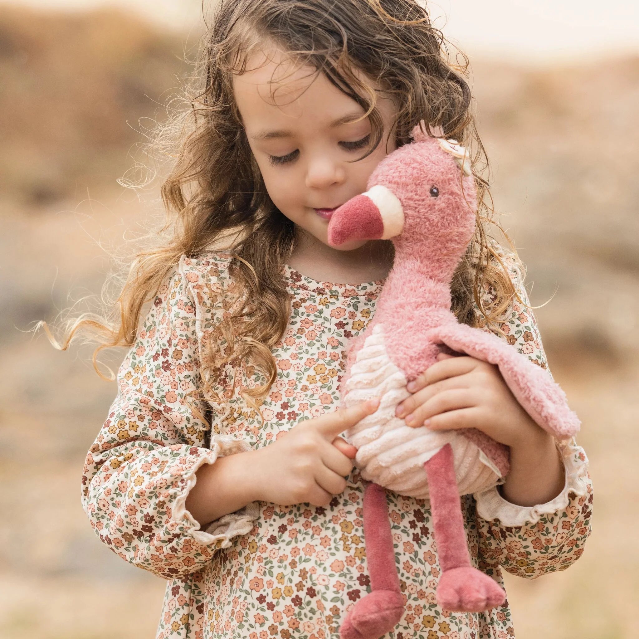 Little Dutch Kuscheltier Flamingo - Rosa - 35 cm Safari Friends