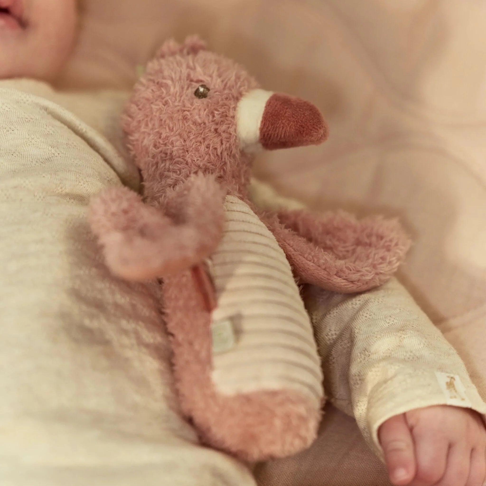 Little Dutch Quetschrassel Flamingo - Pink Safari Friends