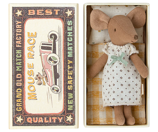 Maileg Big Sister in Box - Große Schwester Maus in Streichholzschachtel