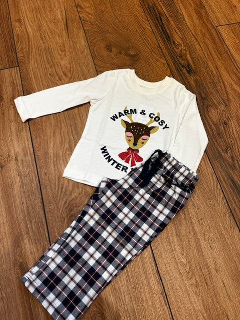 Sanetta Kinder Weihnachtspyjama Mädchen